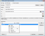 HTML Email Creator Sender screenshot